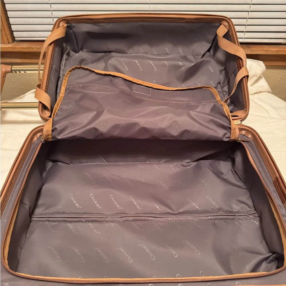 Chariot Gatsby Luggage Pink Carry On Hard Side 2 Piece